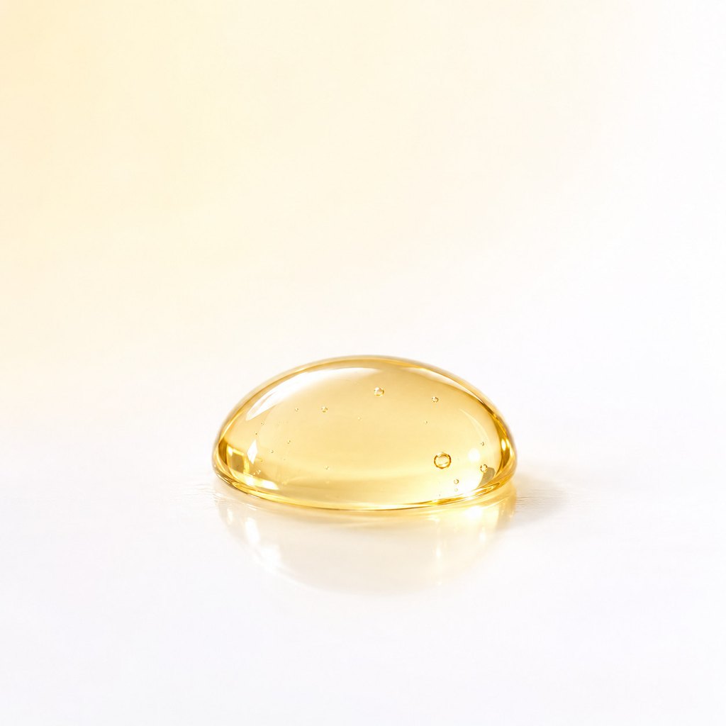 Elluvi Vitamin C Serum drop, close up